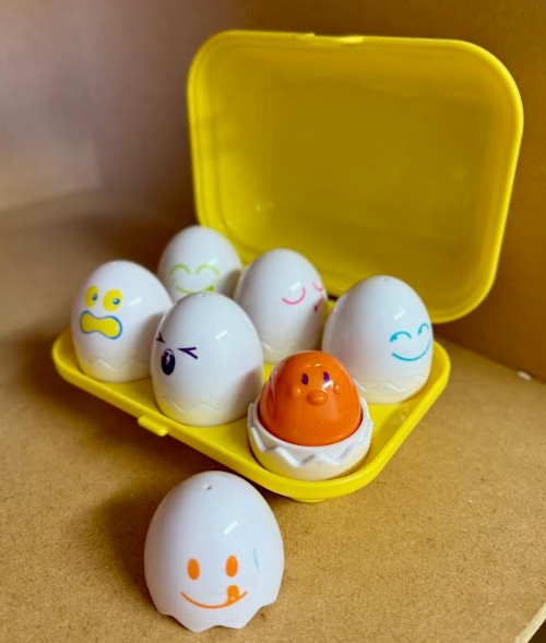 Tomy Hide and Squeak Eggs 
