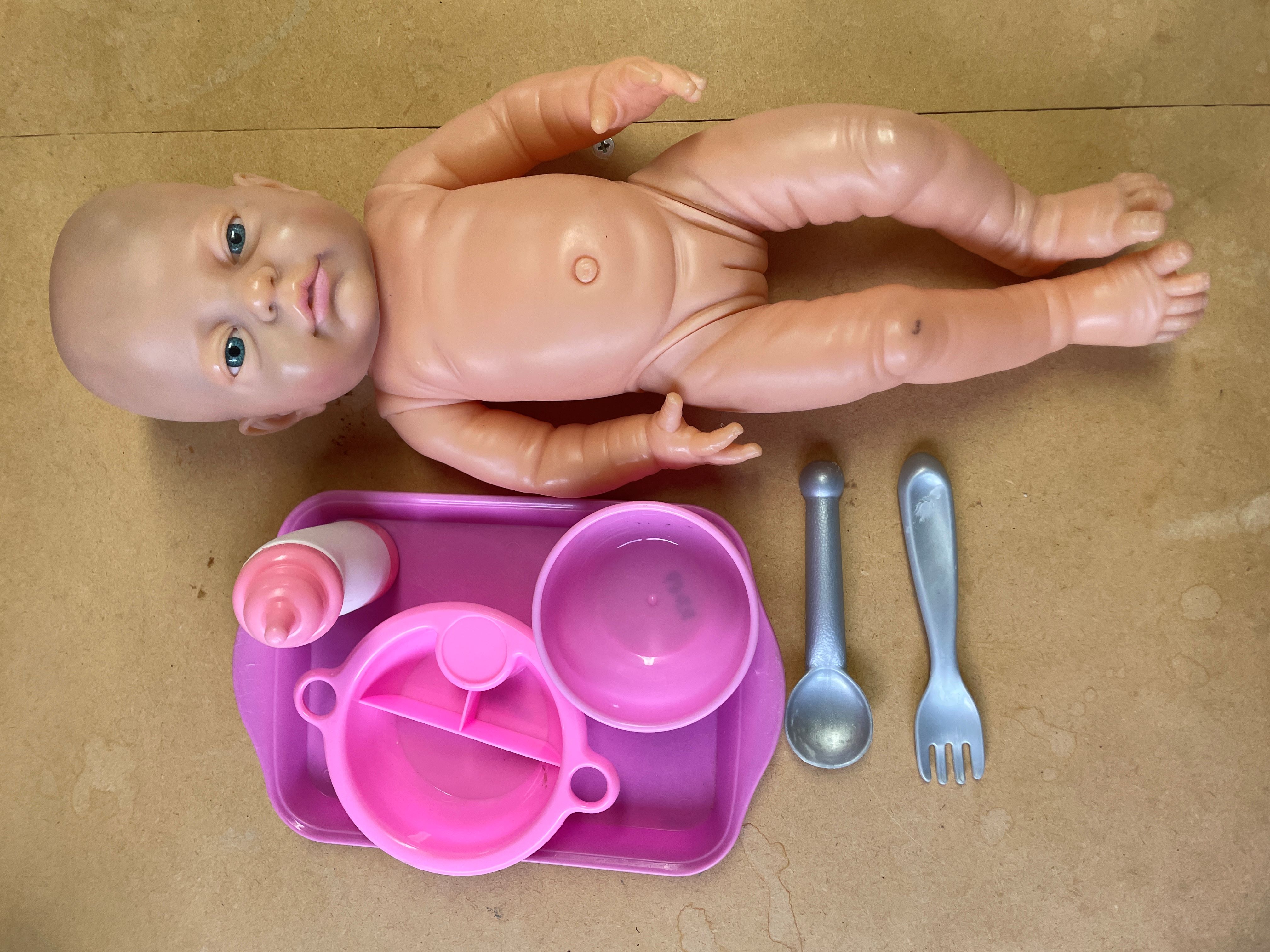 Baby doll feeding set